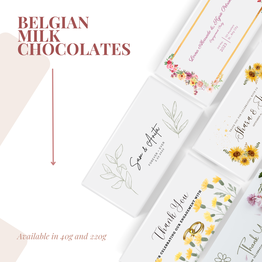 Customised Belgian Chocolate Bars