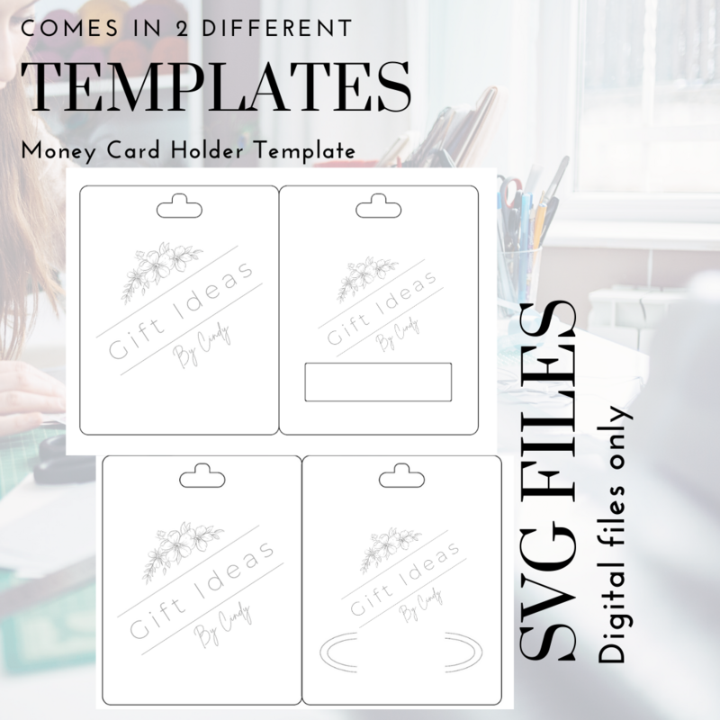 Blank Money Card Template SVG