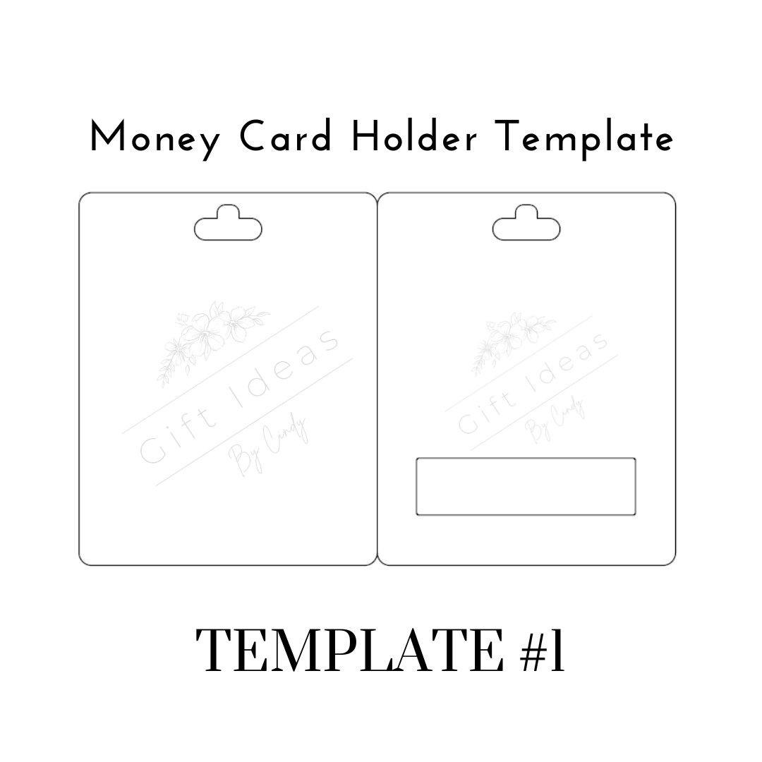 Blank Money Card Template SVG