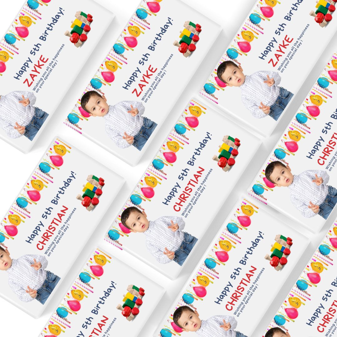 Customised Belgian Chocolate Bars