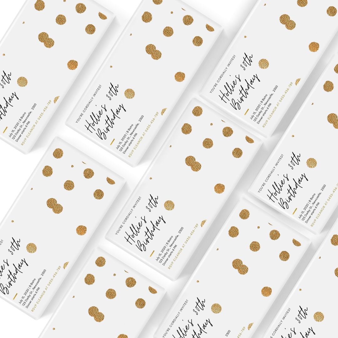 Customised Belgian Chocolate Bars