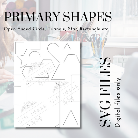 Open Ended Shapes Template SVG
